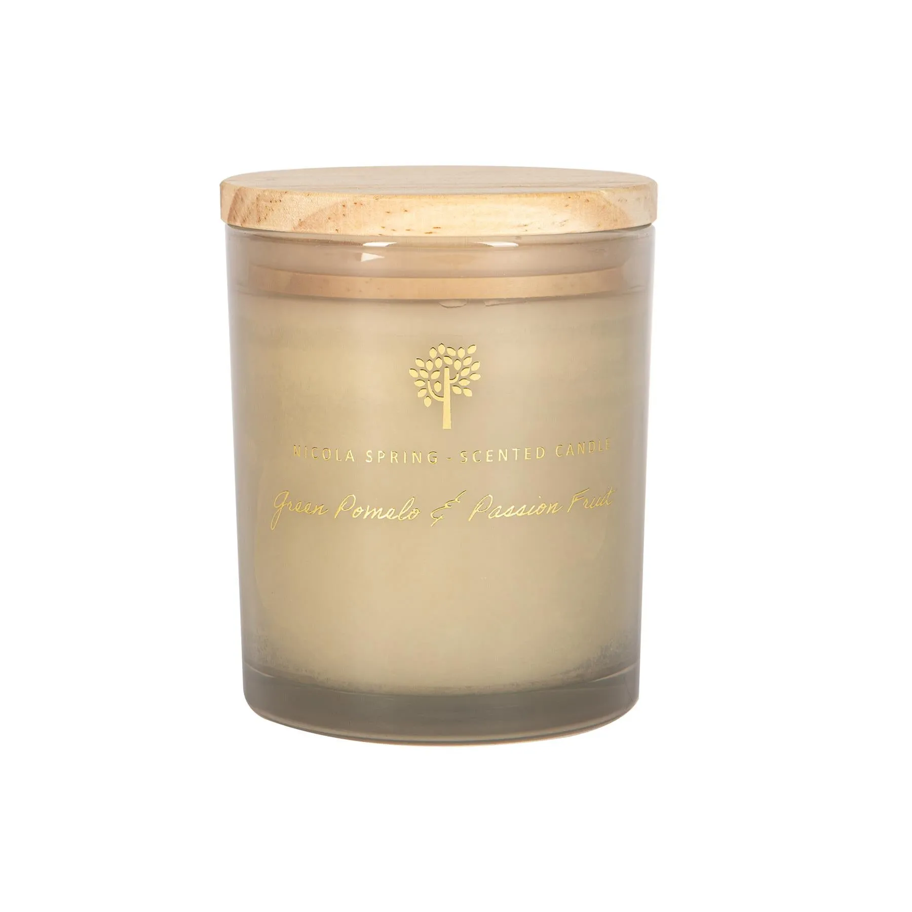 130g Green Pomelo & Passion Fruit Scented Soy Wax Candle - By Nicola Spring