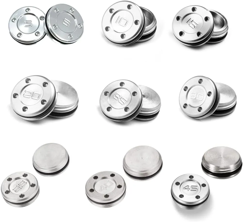 5g/10g/15g/20g/25g/30g/35g/40g/45g 1 Pair (2pcs) Sliver Golf Putter Weights Golf Club Head Weights for Scotty Cameron Putters Golf Accessories