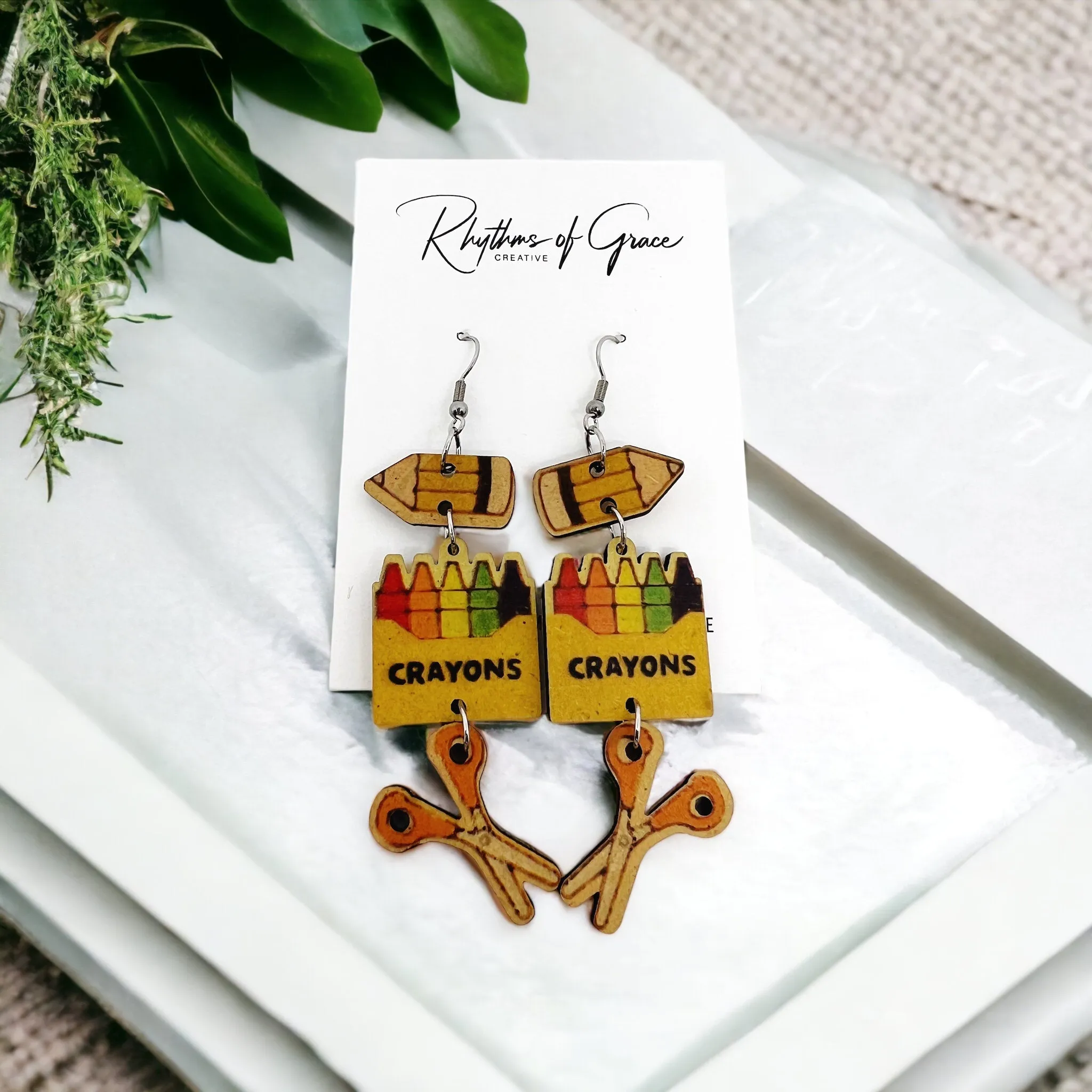 Art Teacher Earrings - Painter Gift, Artist Jewelry, Art Teacher, Teacher Earrings, Art Earrings, Artist Gift, Art Jewelry, Painter Earrings