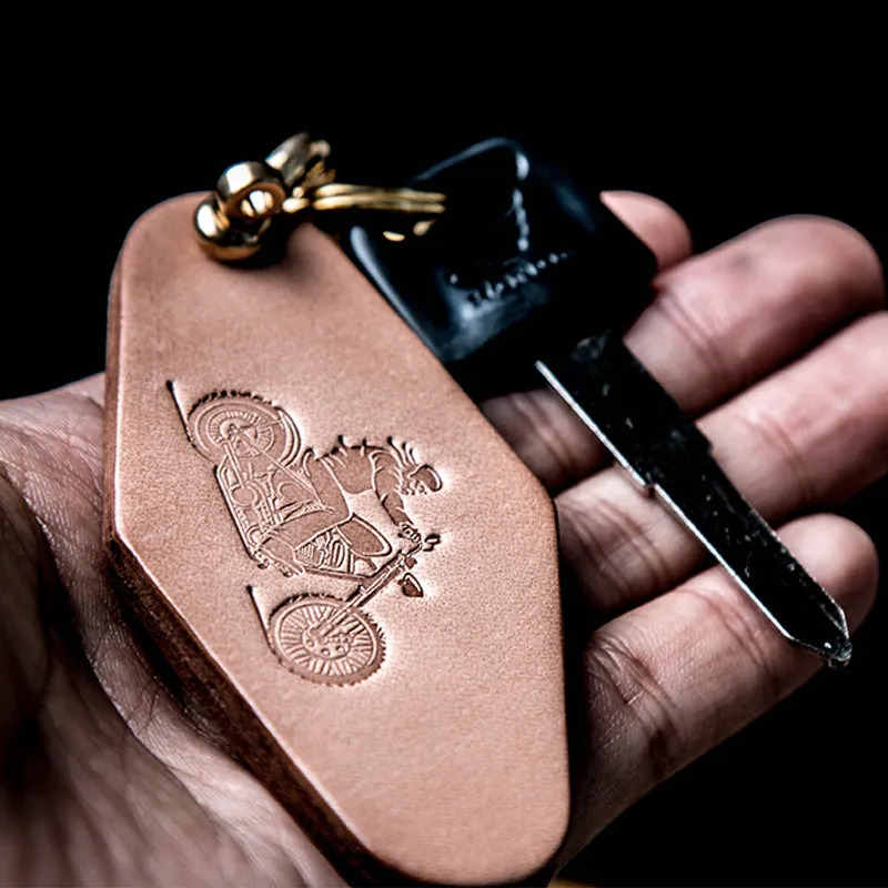Artisan handmade Leather Keychain