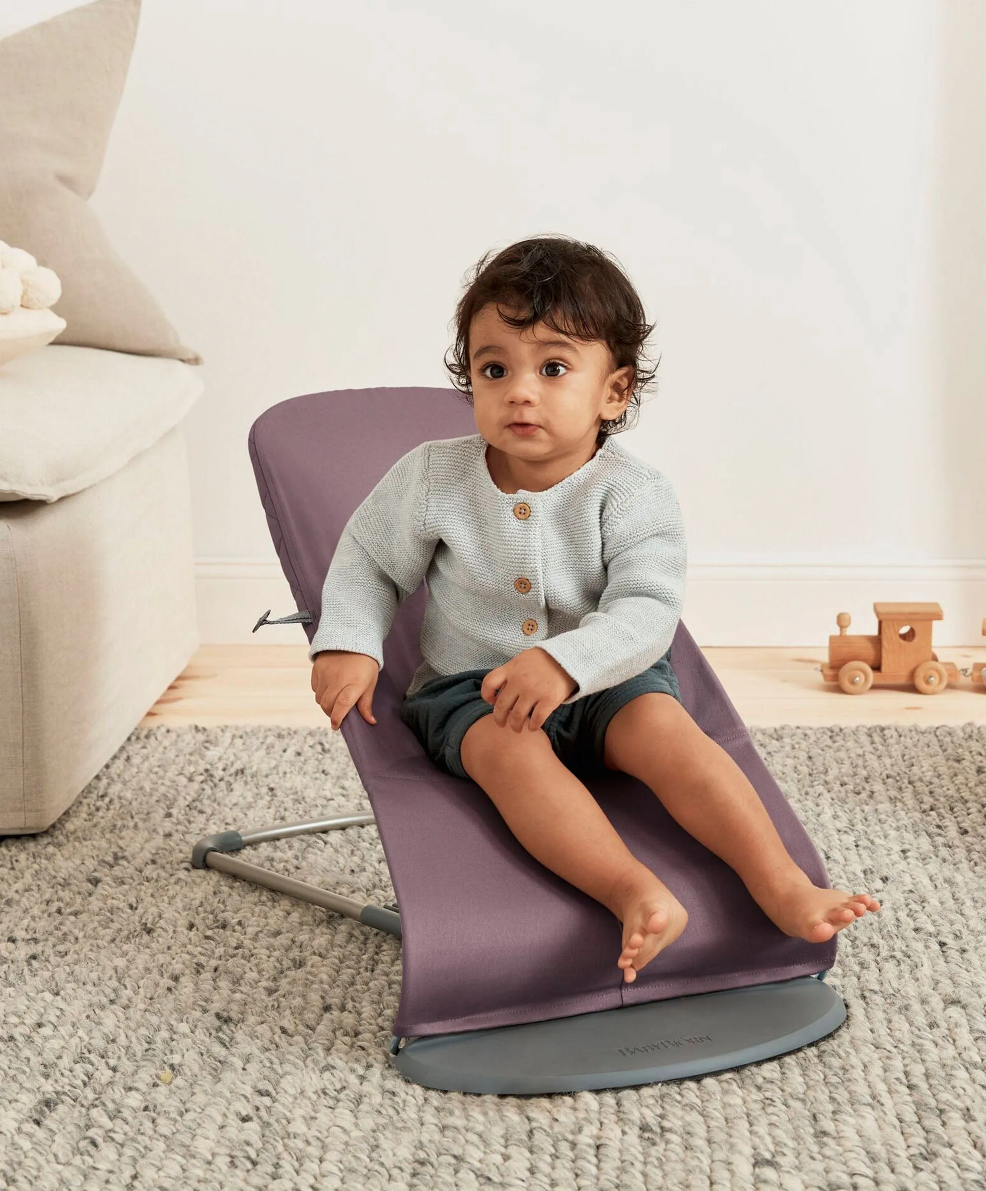 BabyBjörn Bouncer Bliss Cotton Classic Quilt - Dark Purple