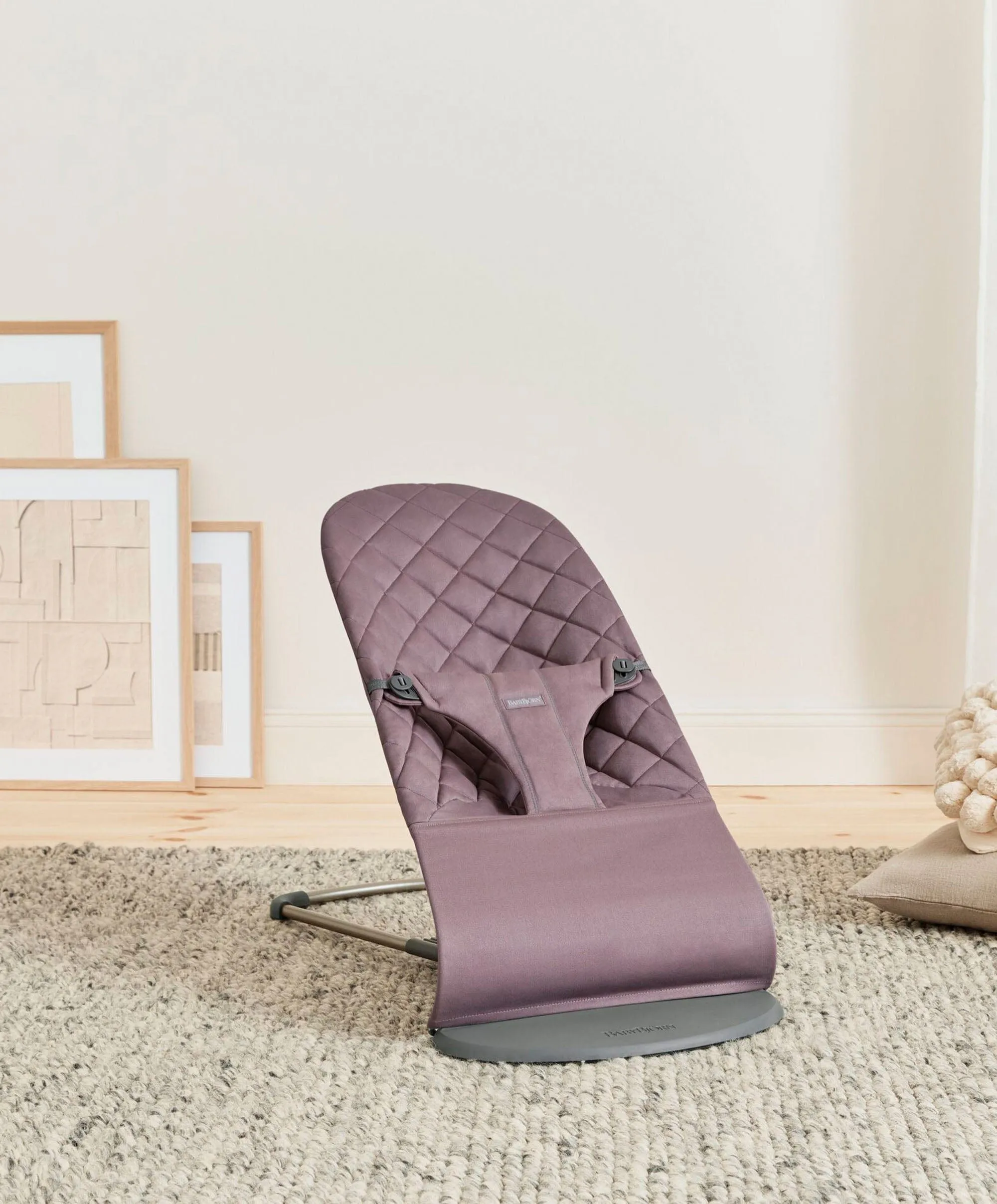BabyBjörn Bouncer Bliss Cotton Classic Quilt - Dark Purple