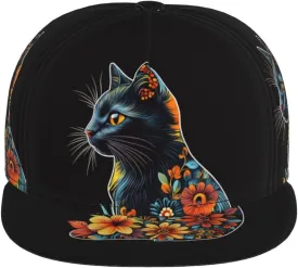 Baseball Cap Christmas Flat Brim Snapback Hat Men Women Hip Hop Cap Adjustable Trucker Hat for Adult Unisex