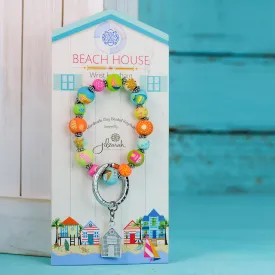 Beach House Wrist Keychain