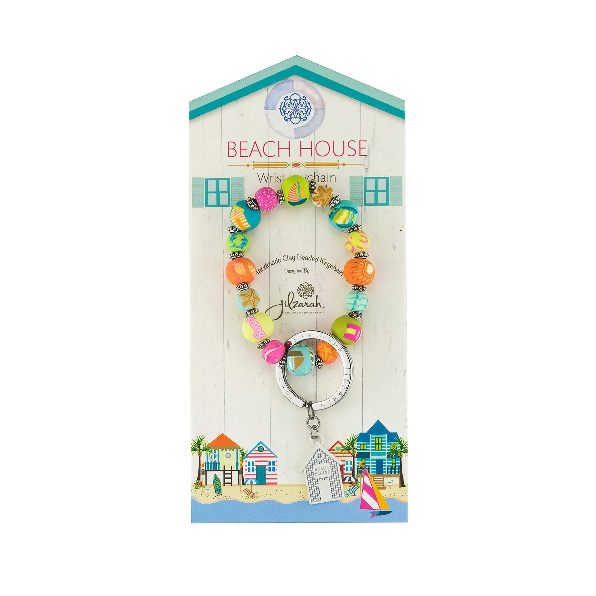 Beach House Wrist Keychain
