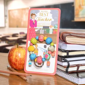 Best Teacher Wrist Keychain