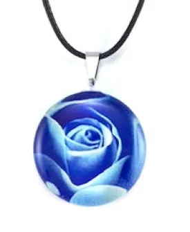 Blue Rose Pendant