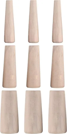 Boat Wood Plug, 9pcs Safety Wooden Plug Stops Emergency Leaks Accessory for Marine Boat Yacht Sailing Fishing