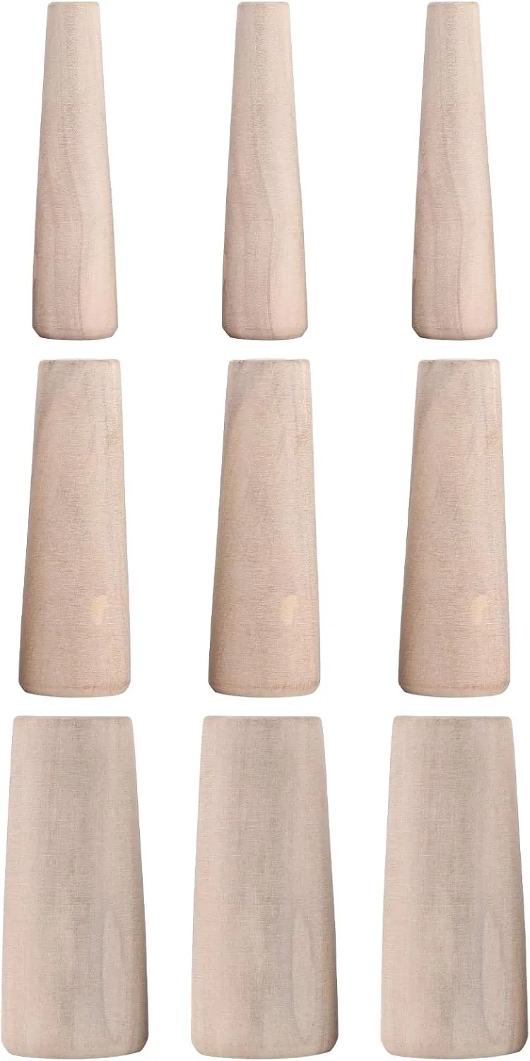 Boat Wood Plug, 9pcs Safety Wooden Plug Stops Emergency Leaks Accessory for Marine Boat Yacht Sailing Fishing