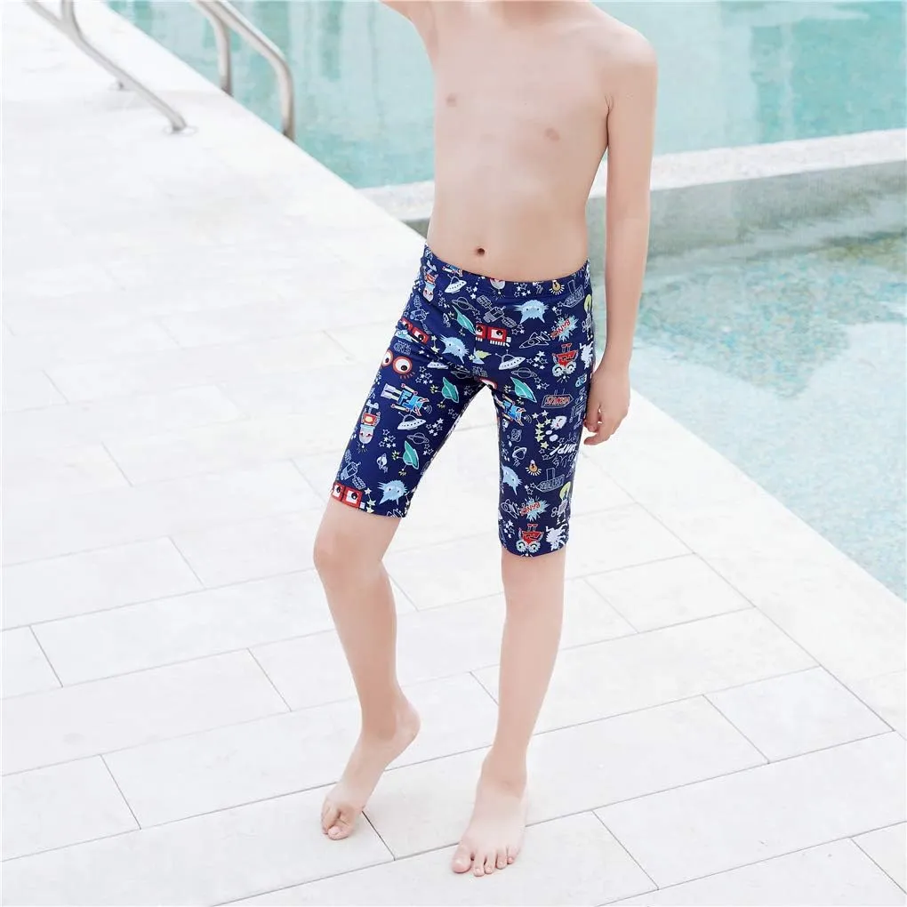 Boys Swimming Jammers Swimming Shorts for Kids Swimming Trunks Tight 3-11T