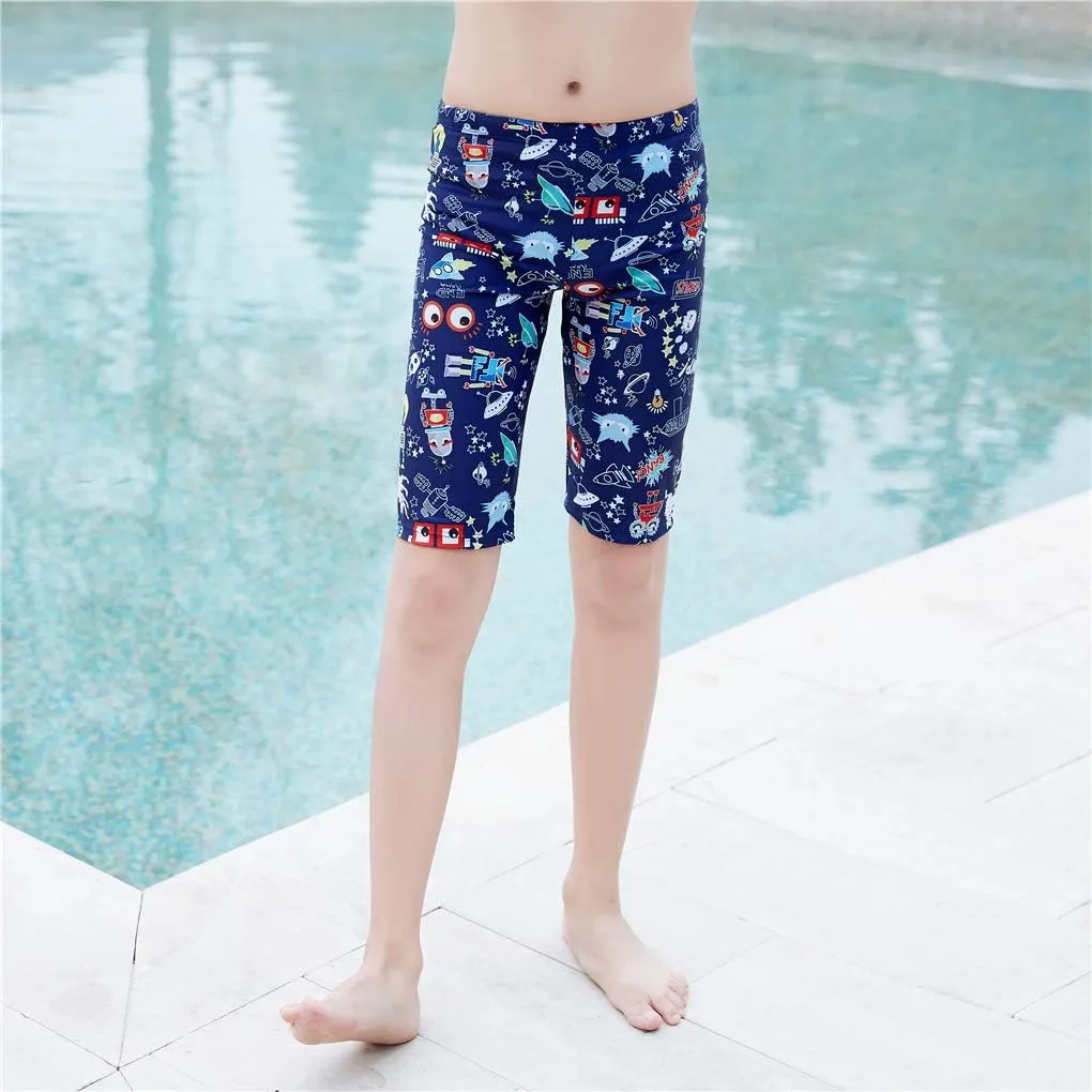 Boys Swimming Jammers Swimming Shorts for Kids Swimming Trunks Tight 3-11T