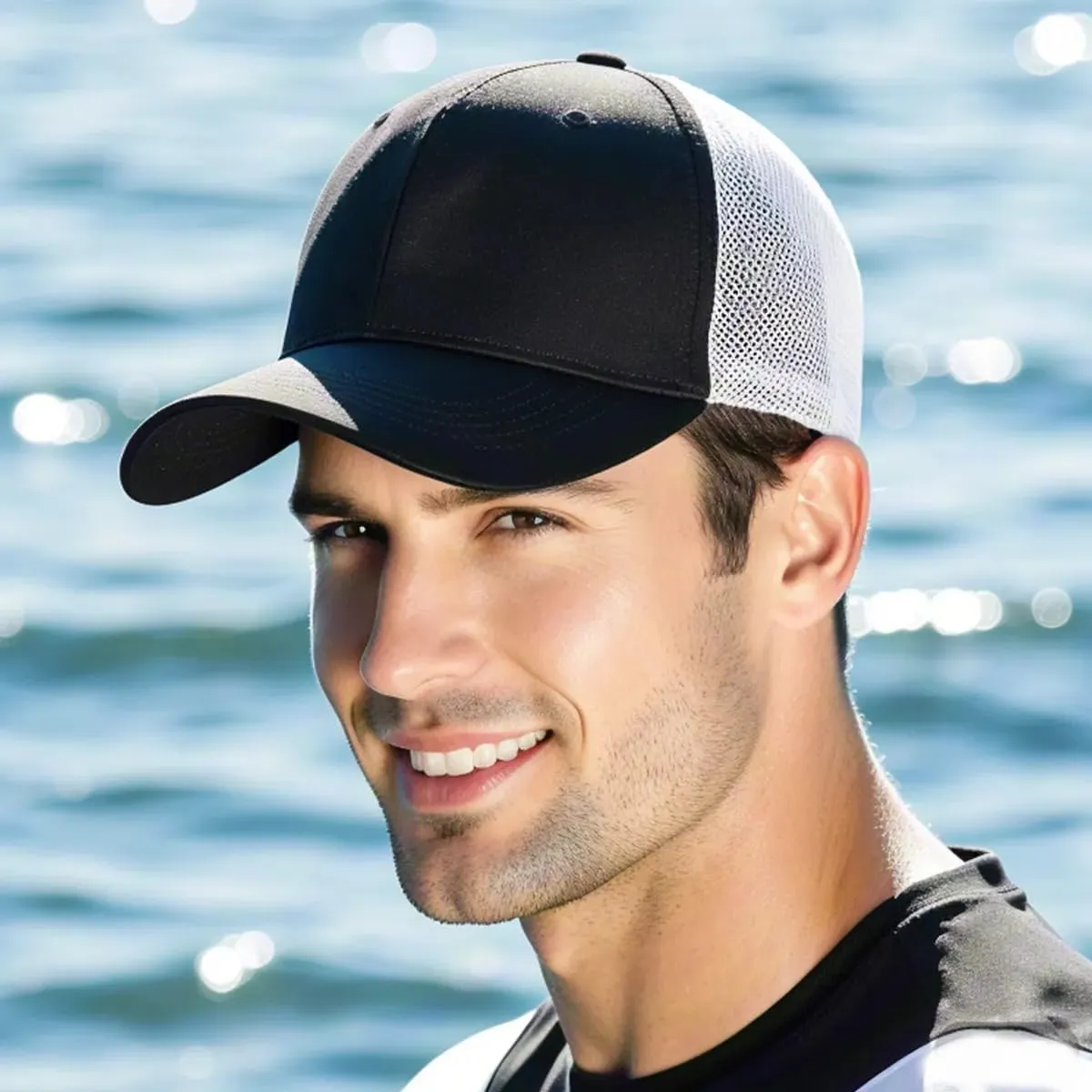 Bulk Custom Hat Made in USA, Custom Trucker Hats Design Your Own Text Logo Photo Name Personalized Hats for Men Women