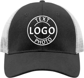 Bulk Custom Hat Made in USA, Custom Trucker Hats Design Your Own Text Logo Photo Name Personalized Hats for Men Women