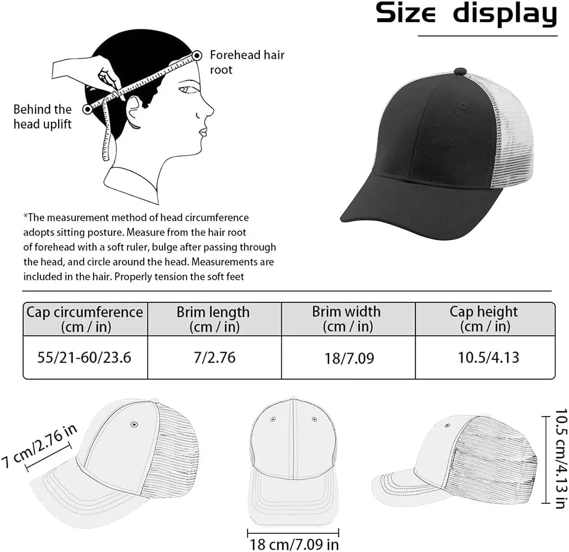 Bulk Custom Hat Made in USA, Custom Trucker Hats Design Your Own Text Logo Photo Name Personalized Hats for Men Women