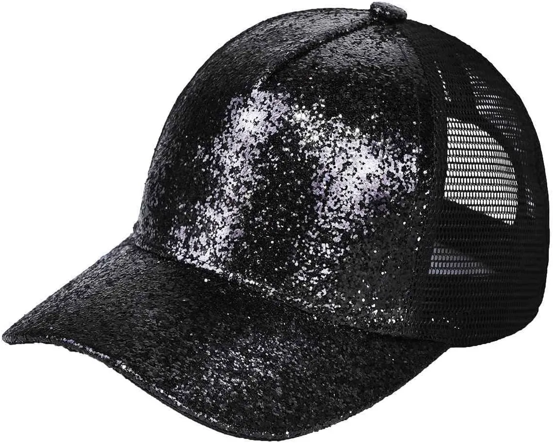 C.C Radiant Shimmer Adjustable Trucker Mesh Baseball Cap Hat