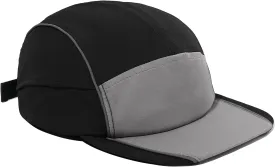 Clakllie Quick Dry 5 Panel Running Hats Reflective Flat Brim Hat Breathable Baseball Cap Cooling Outdoor Caps Tennis Dad Hats