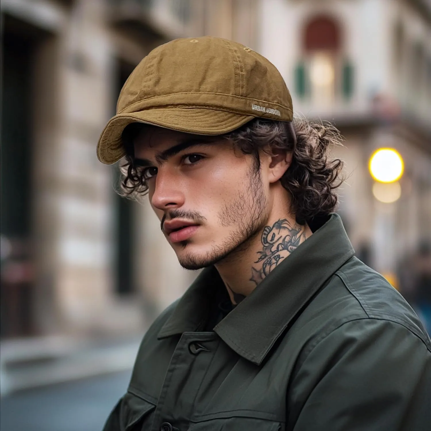 CLAPE Stylish Short Brim Soft Cap Baseball Cap Trucker/Baseball Style Hat Cap