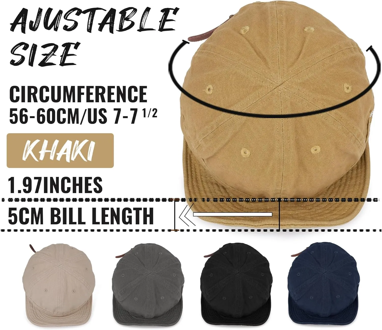 CLAPE Stylish Short Brim Soft Cap Baseball Cap Trucker/Baseball Style Hat Cap