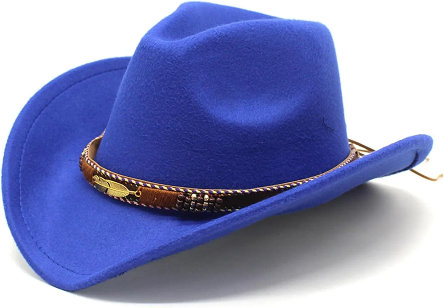 Cowboy Hat for Women and Men Western Cowboy & Cowgirl Hat Pinch Front Wide Brim Style Men Fedora Hats