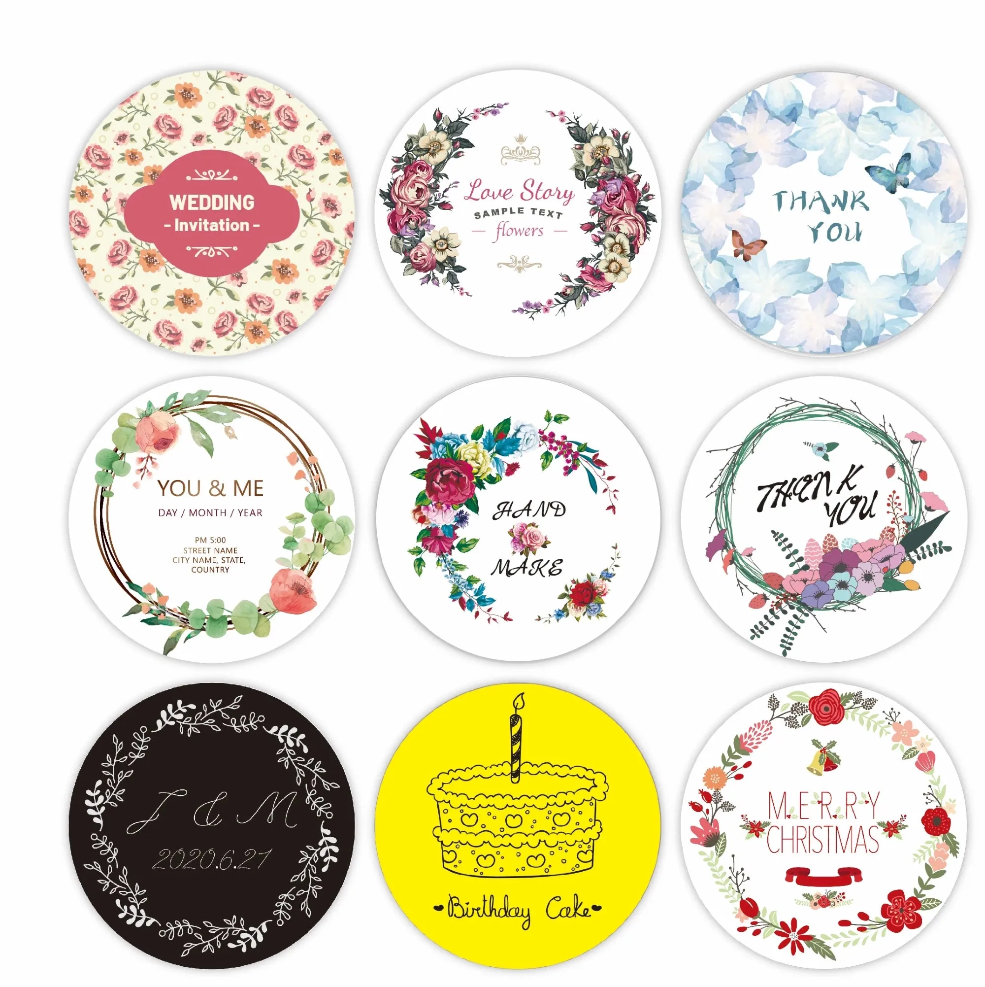 Custom Circle Stickers/Labels