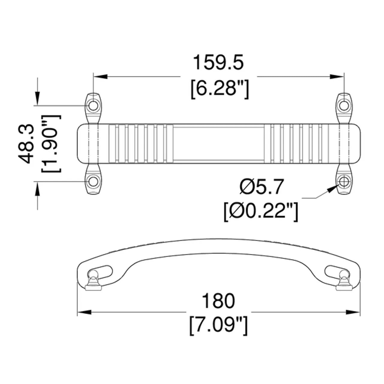 Dogbone Style Handle (Choose Colour)