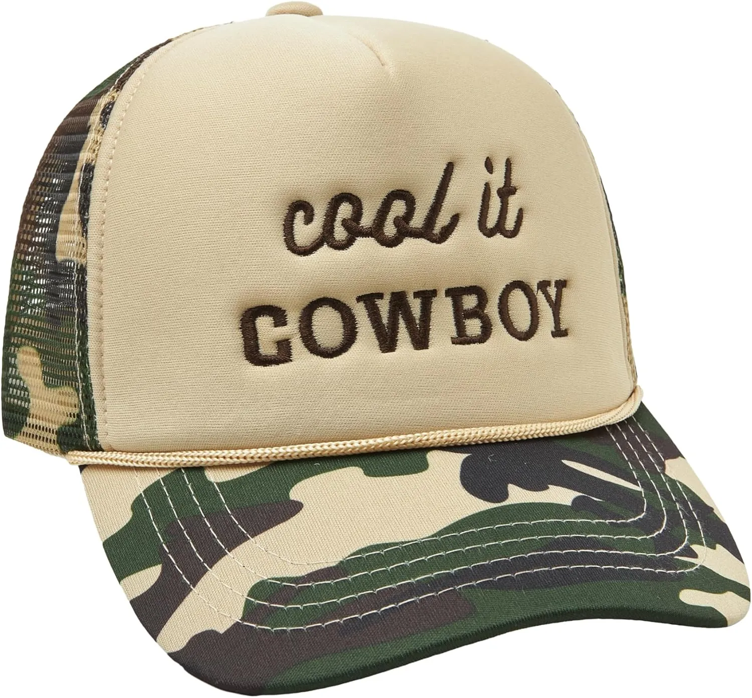 Embroidered Lettering Print Truck Hat Baseball Cap Trucker Mesh Snapback Hat