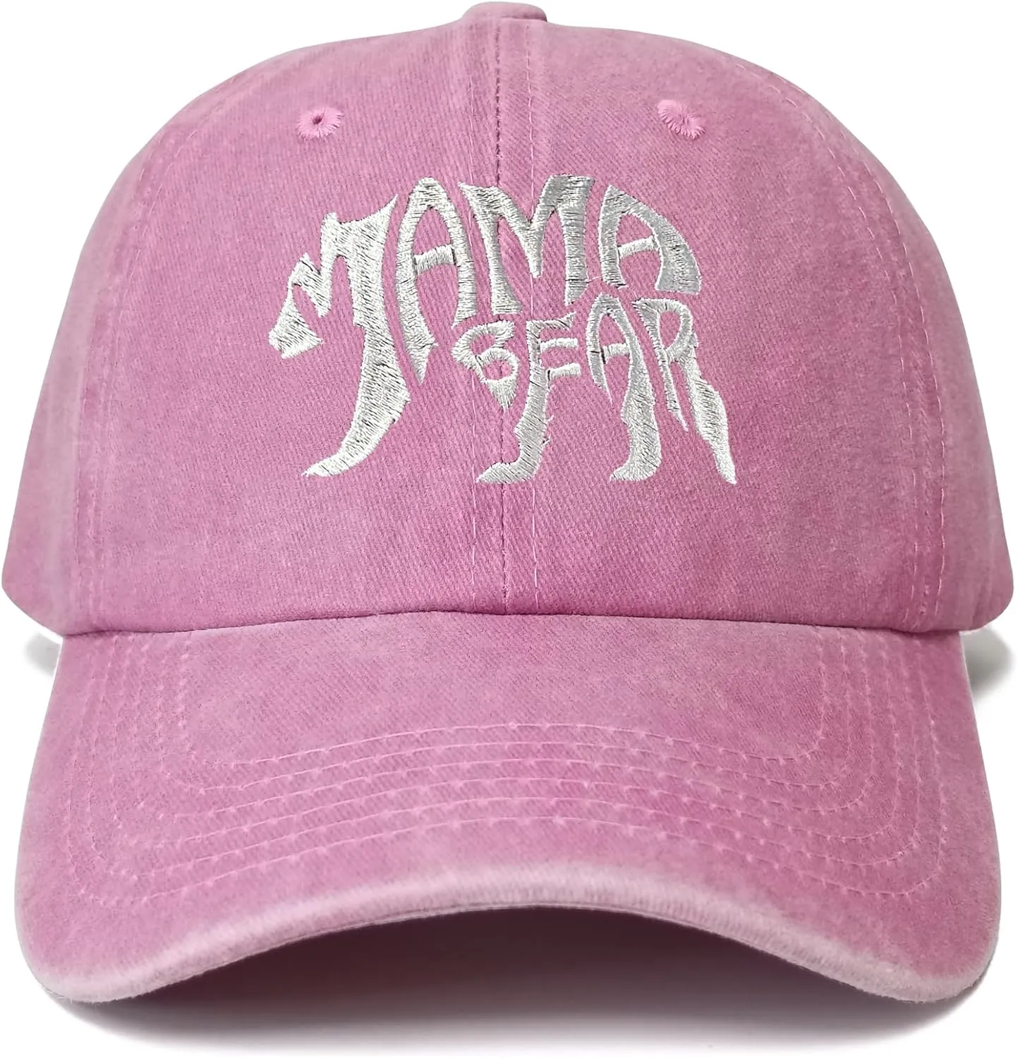 Embroidered Mama Bear and Papa Bear Hats