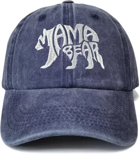 Embroidered Mama Bear and Papa Bear Hats