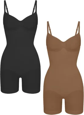 EUYZOU Shapewear Bodysuit for Women Tummy Control Seamless Sculpting Body Shaper Top