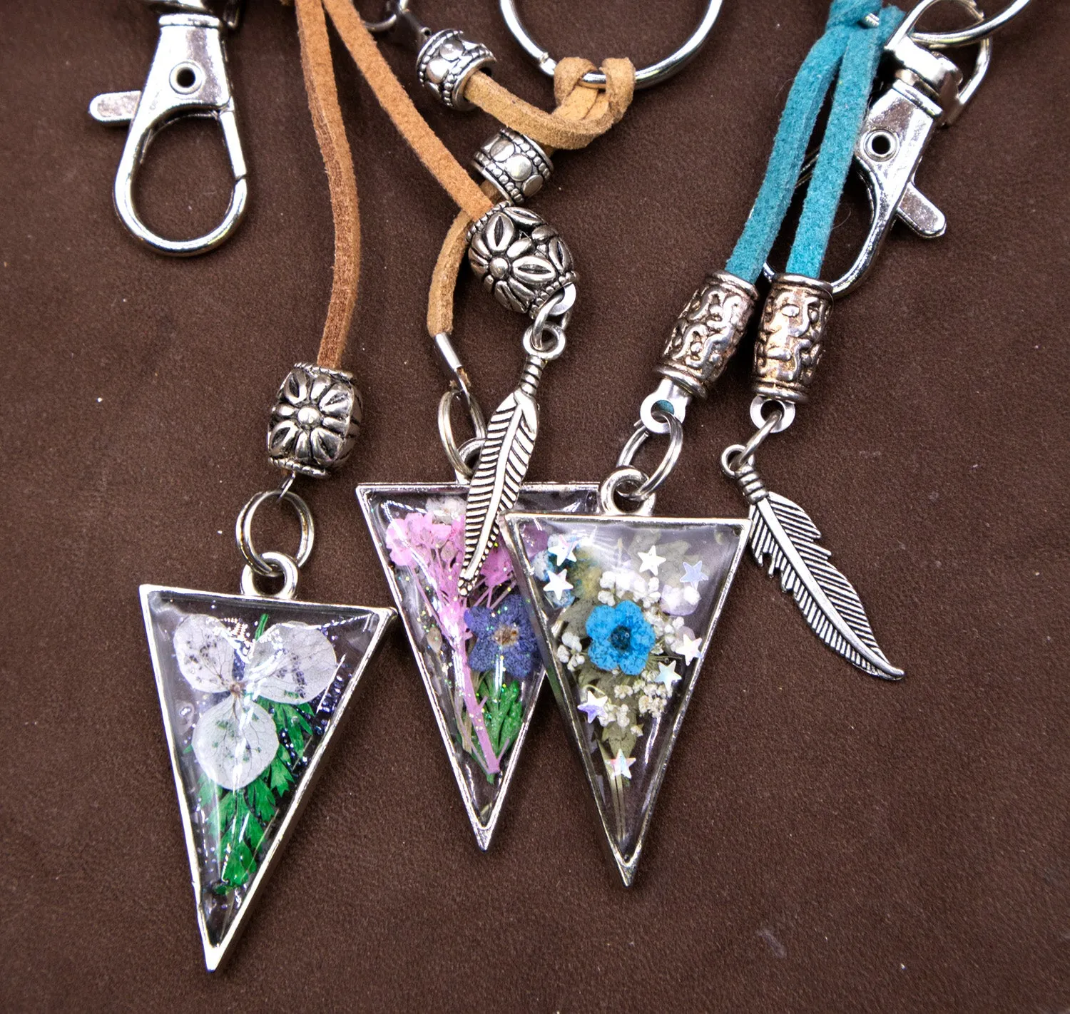 Forget Me Not Keychains by Bobby R. Blue
