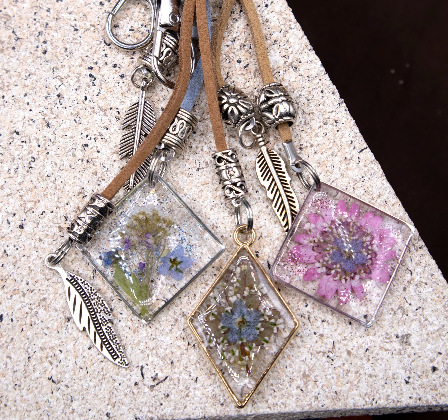 Forget Me Not Keychains by Bobby R. Blue