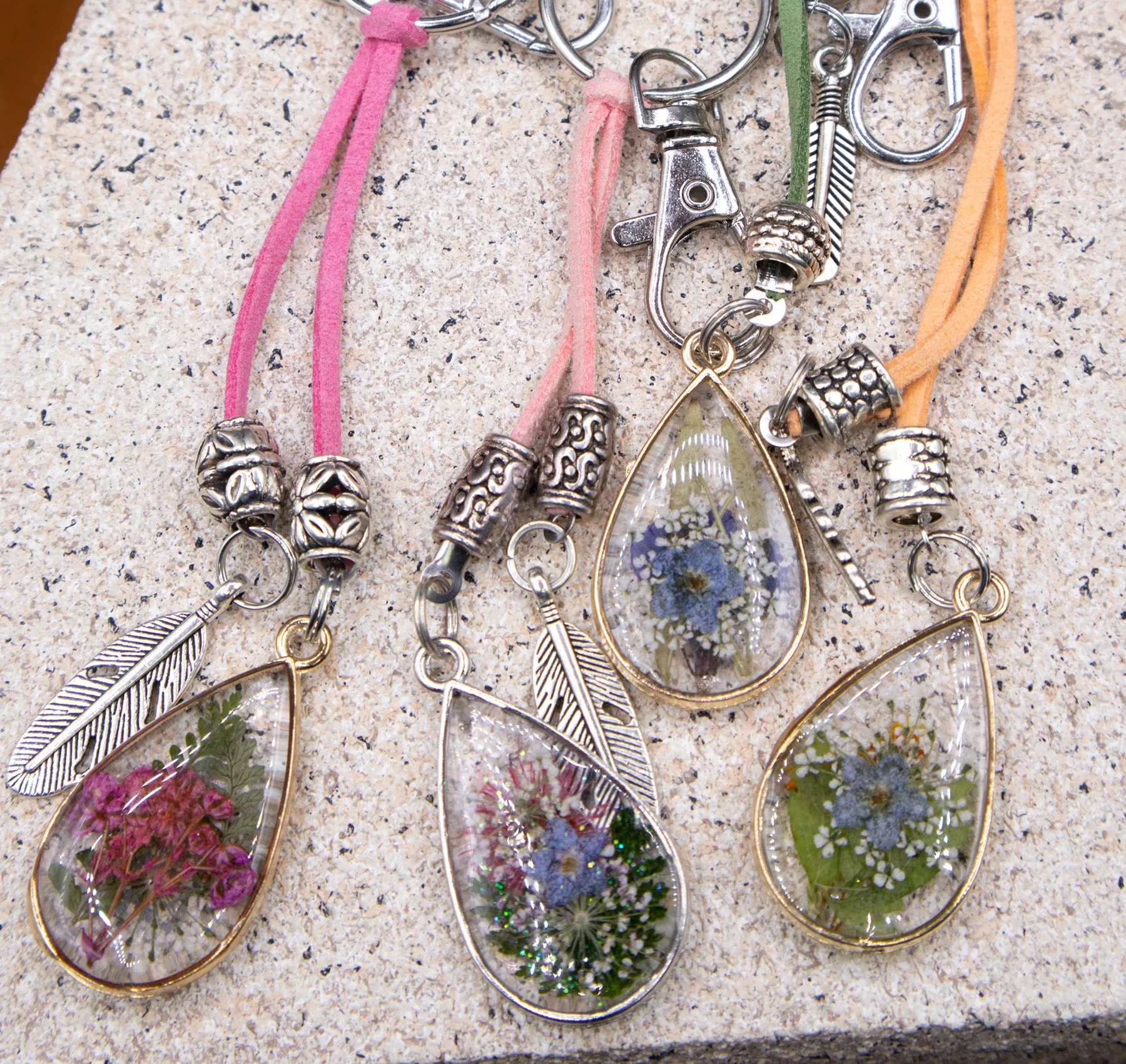 Forget Me Not Keychains by Bobby R. Blue