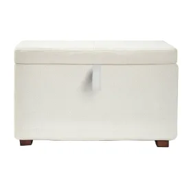 Gaia Serena Footstool (Chalk/Walnut)