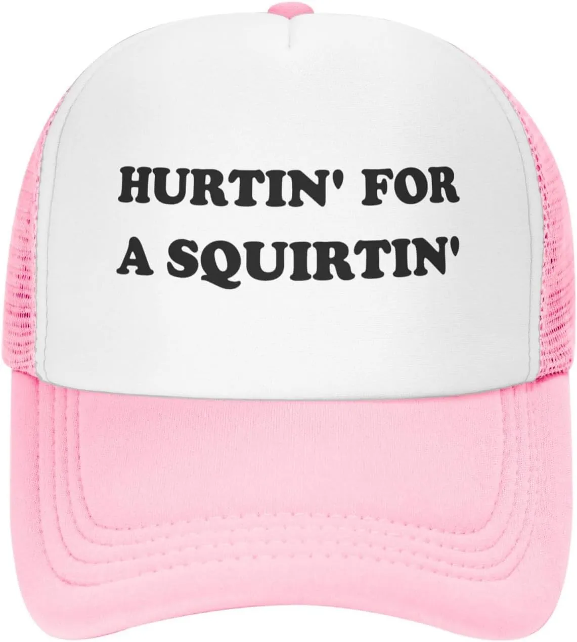 Hurtin for A Squirting Hat Funny Trucker Hats Adjustable Classic Fishing Cap for Men and Women Black