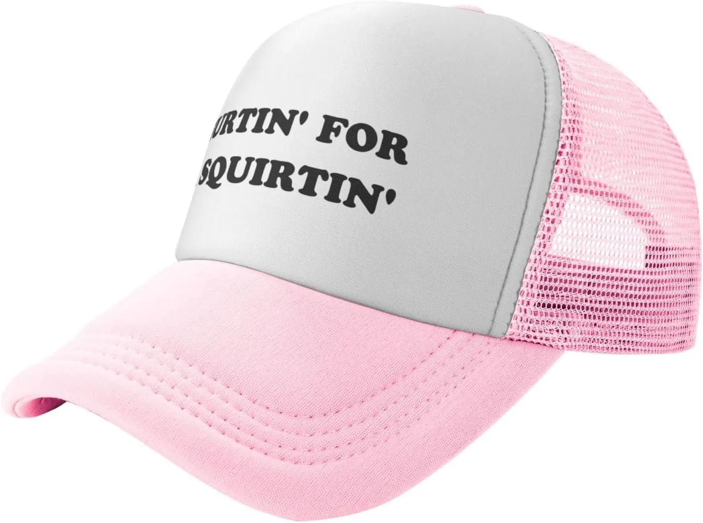 Hurtin for A Squirting Hat Funny Trucker Hats Adjustable Classic Fishing Cap for Men and Women Black