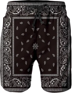 Mens Swim Trunks, Quick Dry Summer Board Beach Shorts with Mesh Lining and Pockets