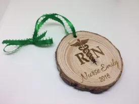 Nurse themed Christmas Ornament