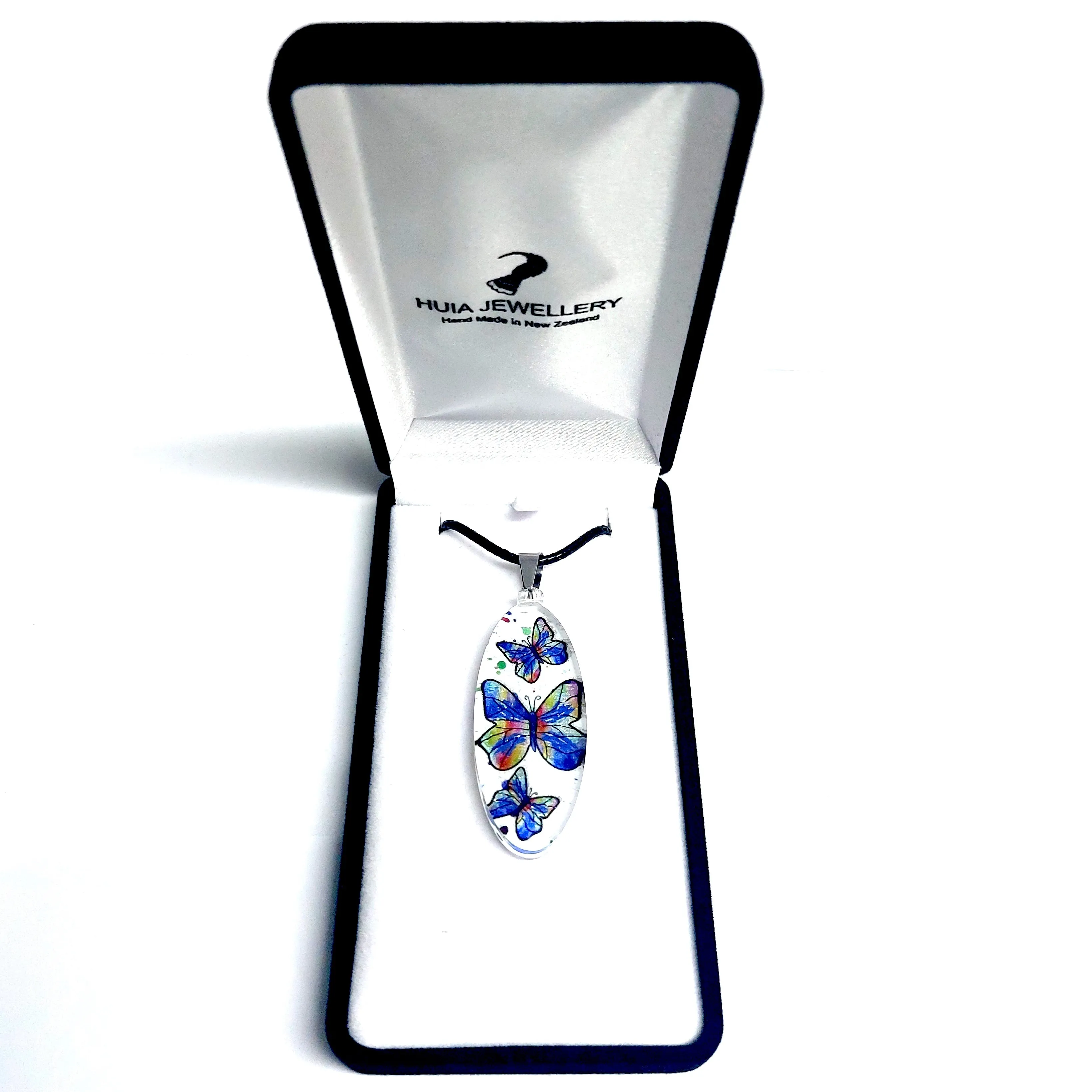 Oval Butterfly Pendant