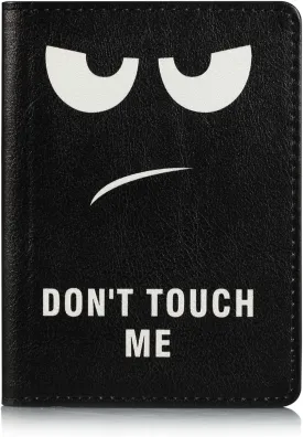 Passport Holder Cover Case PU Leather RFID Blocking Card Pockets Holder Cute Luggage Magnetic Wallet Passport Holder Case for travel Women Men, Don't Touch