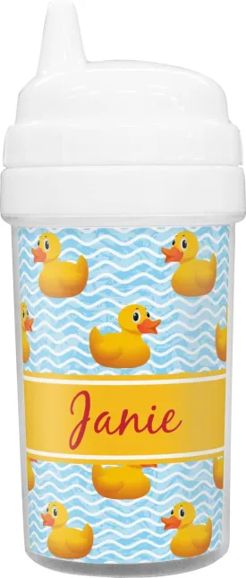 Personalized Rubber Duckie Toddler Sippy Cup