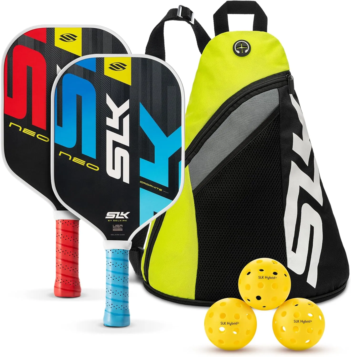 Selkirk Sport Pickleball Paddles Set of 2 | Designed in The USA | Choose The SLK Neo Graphite, SLK Neo Fiberglass Pickleball Set or SLK Atlas Pickleball Bundle