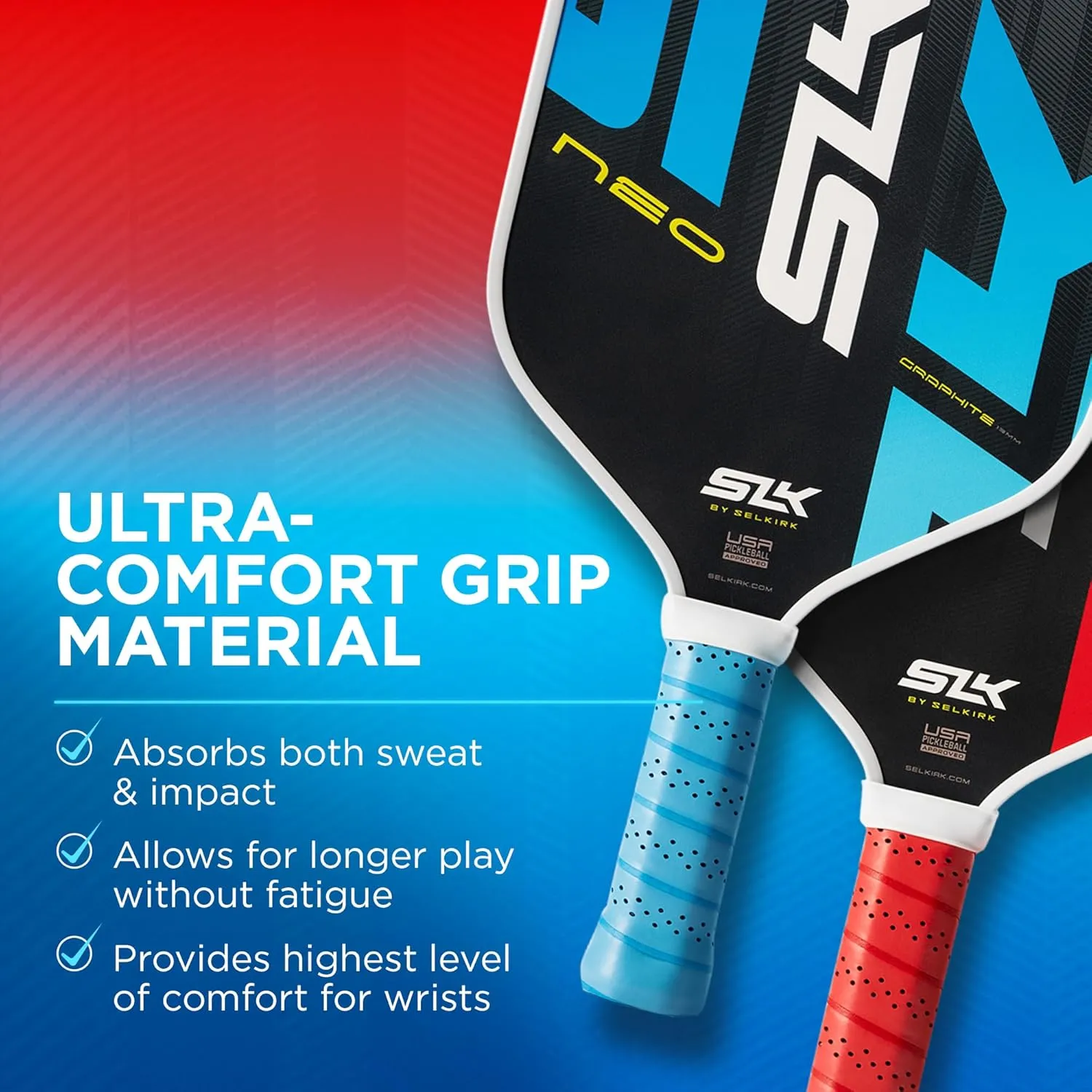 Selkirk Sport Pickleball Paddles Set of 2 | Designed in The USA | Choose The SLK Neo Graphite, SLK Neo Fiberglass Pickleball Set or SLK Atlas Pickleball Bundle