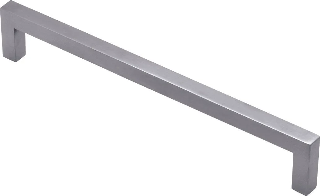 Superior Brass Kitchen Handle Satin S/Steel 15x15mm Square 508mm