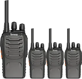 TW-888S Walkie Talkies for Adults Two Way Radios Long Range with Headphones,16 Channel Handheld 2 Way Radio Rechargeable with Flashlight Li-ion Battery and Charger (8Sx4E)