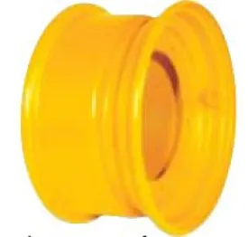 WA24X12-1 OTR Wheel Assembly, Eight Bolt-Holes, Single Piece, Volvo Ingersoll-Rand SD70D, 14.9-24 Tire Size
