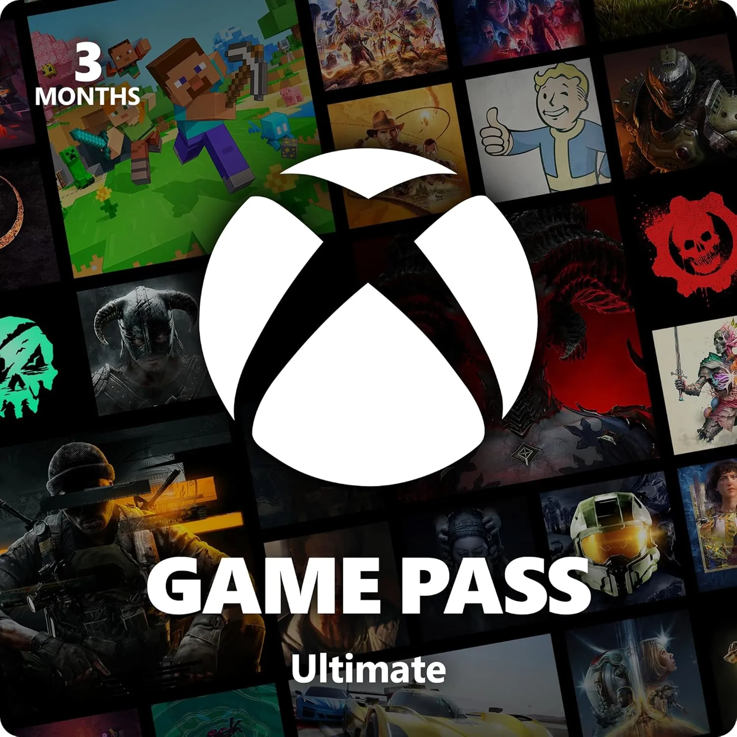Xbox Game Pass Ultimate  3 Month Membership  Xbox Series X|S, Xbox One, Windows, Cloud Gaming Devices [Digital Code]