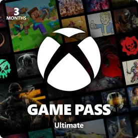 Xbox Game Pass Ultimate  3 Month Membership  Xbox Series X|S, Xbox One, Windows, Cloud Gaming Devices [Digital Code]