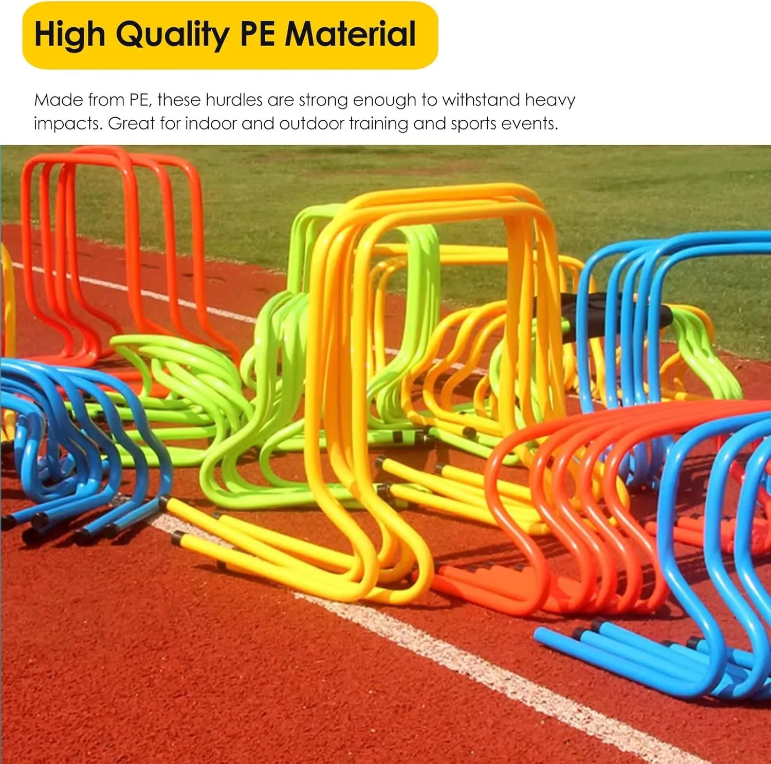 YXXSDP Athletic Sport Speed Training Hurdles, Agility Training Equipment Multi-Sports Equipment, Kids Adults Outdoor Games, for PE Class/Fitness Group